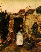 Childe Hassam The Garden Door Norge oil painting reproduction